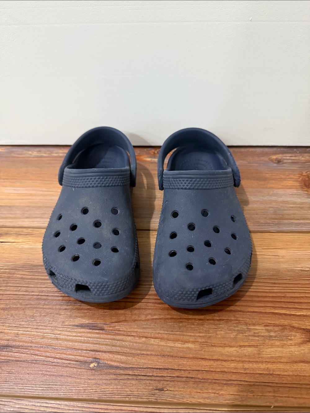 Little Kids Navy Blue Crocs